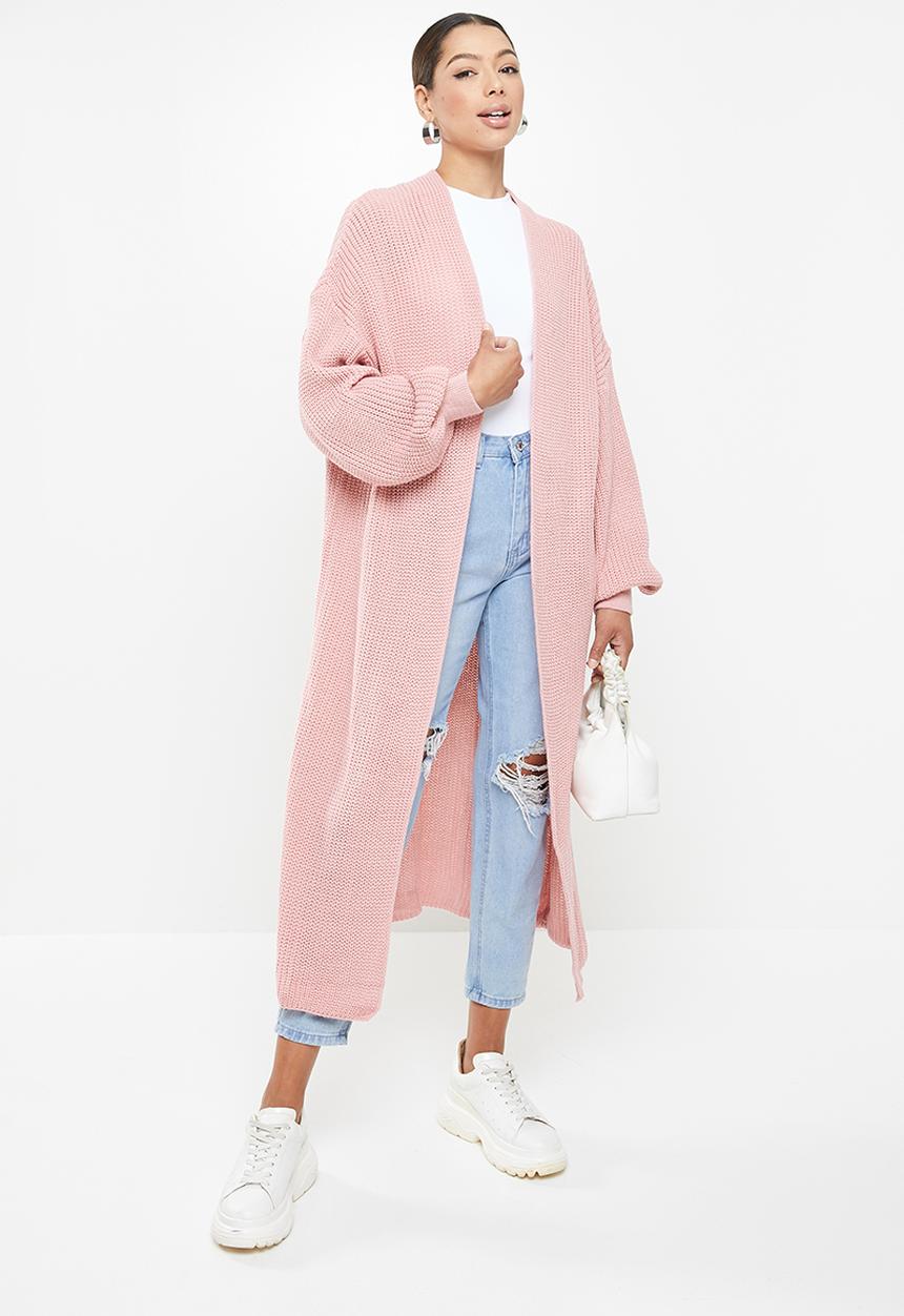 Missguided - Maxi batwing cardigan - pink