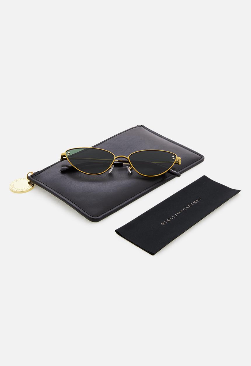 Stella McCartney - Metal frame sunglasses - green