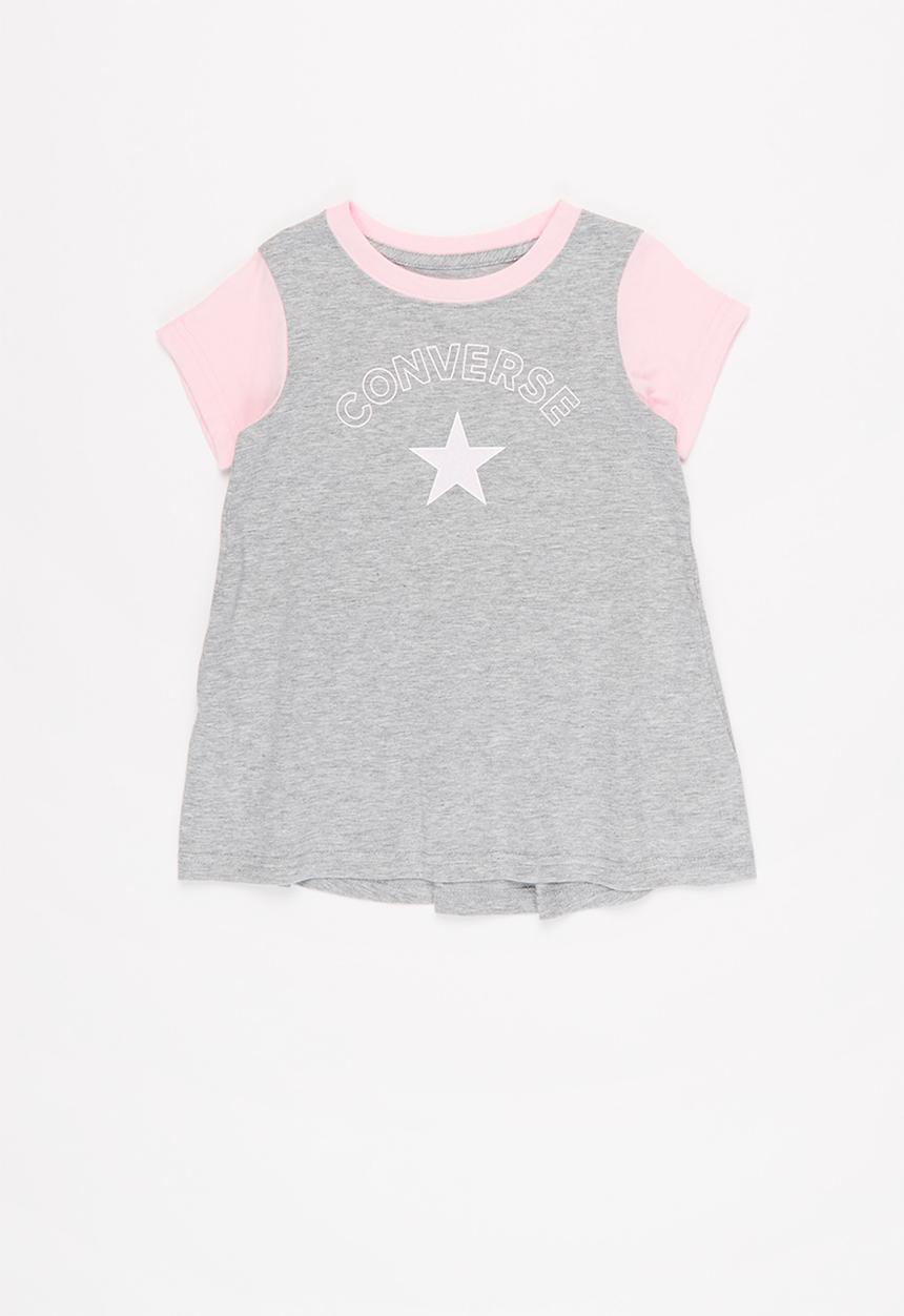 Converse - Cnvg star chev tunic capri set - grey & pink 