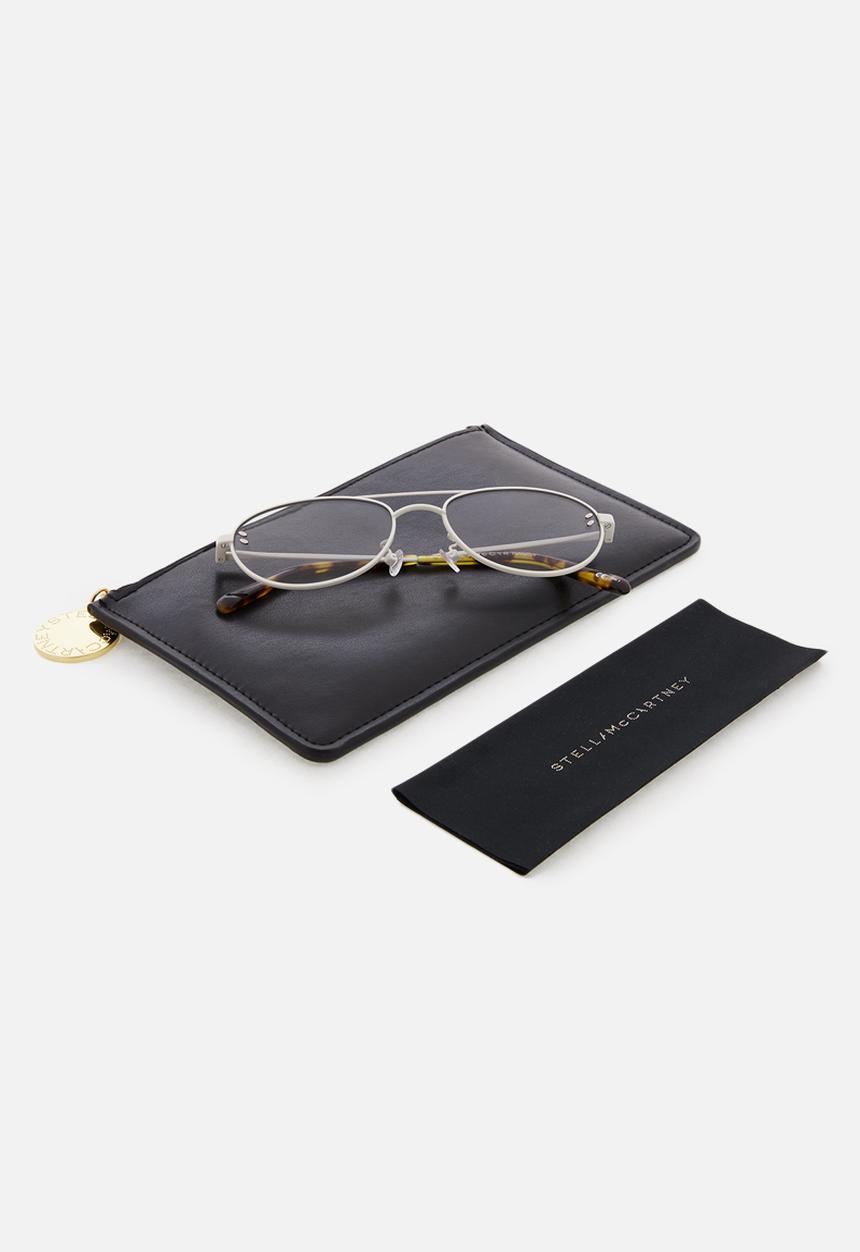 Stella McCartney - Metal frame sunglasses - grey & white 