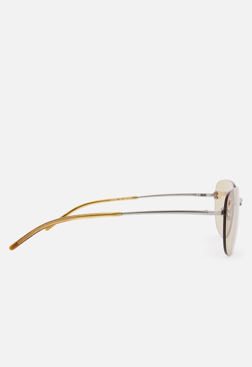 Stella McCartney - Metal frame sunglasses - brown