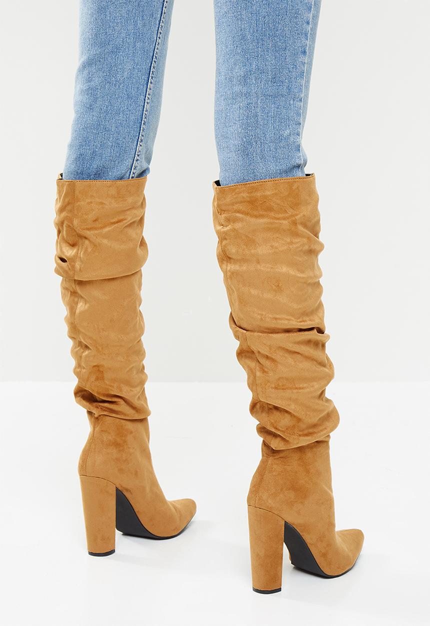 Z_Code_Z - Vanda slouchy knee boot - camel