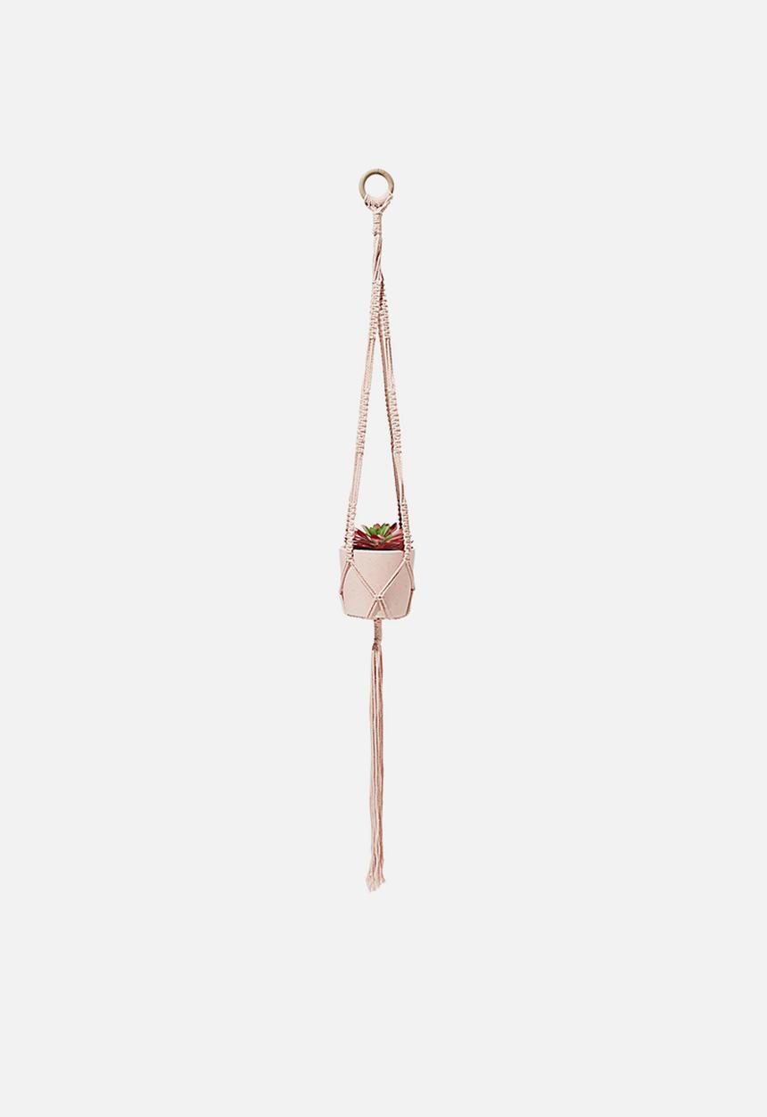 Cotton On - Macrame hangings - pale pink