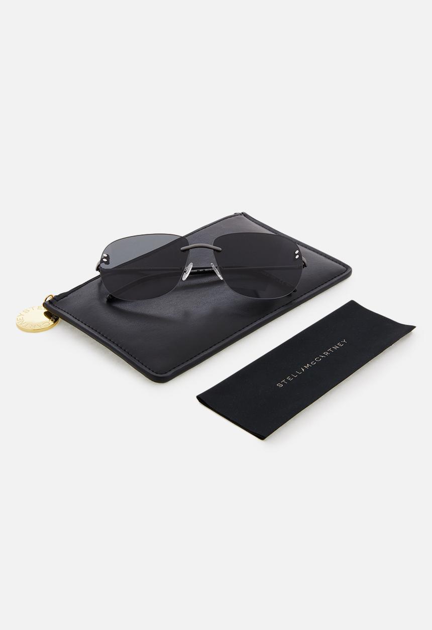 Stella McCartney - Metal frame sunglasses - grey