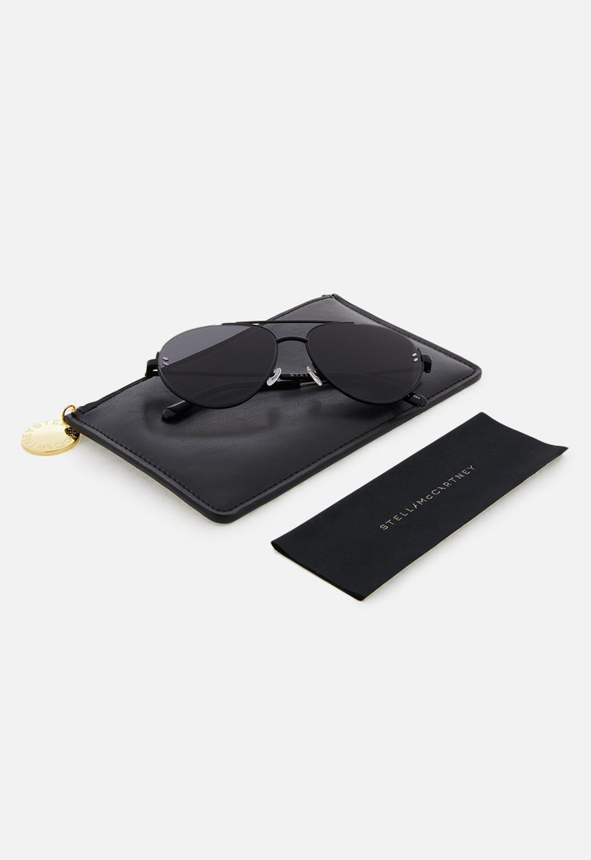 Stella McCartney - Metal frame sunglasses - smoke