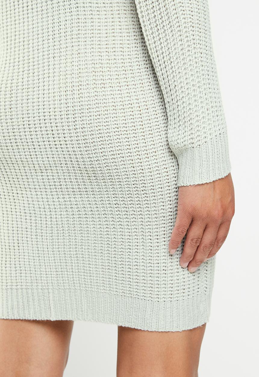 Missguided - Ayvan off shoulder jumper dress - grey