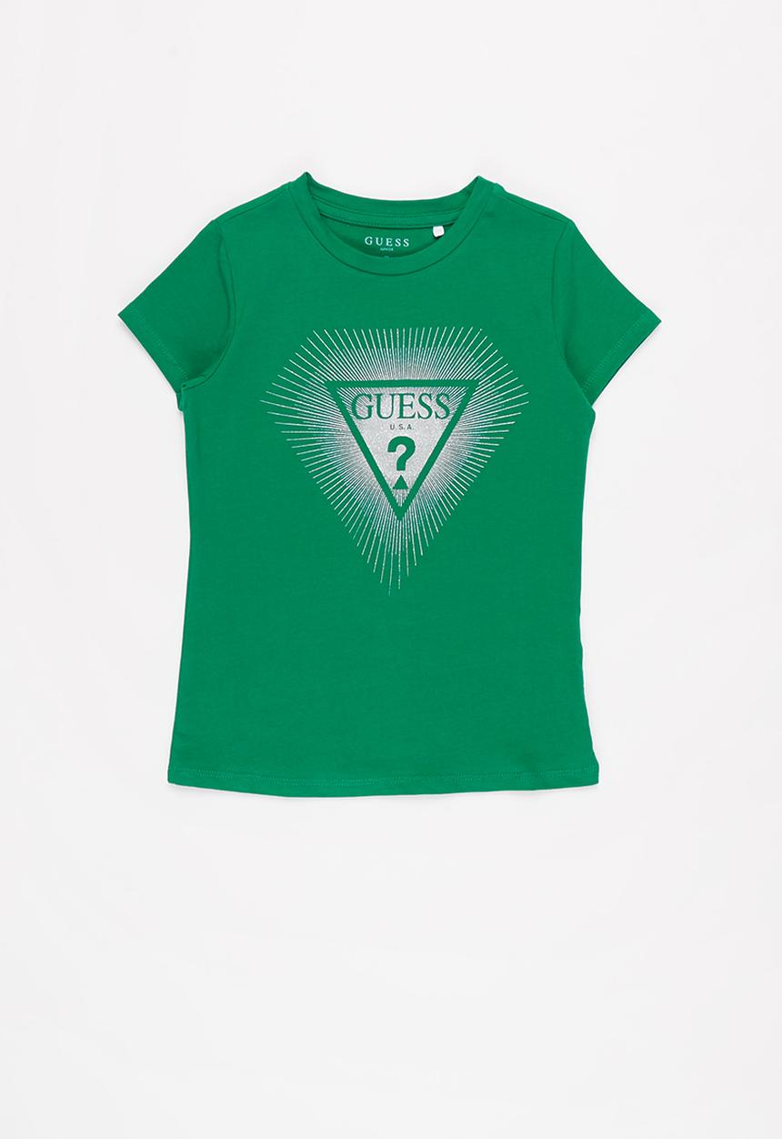 GUESS - Girls diamond logo tee - green