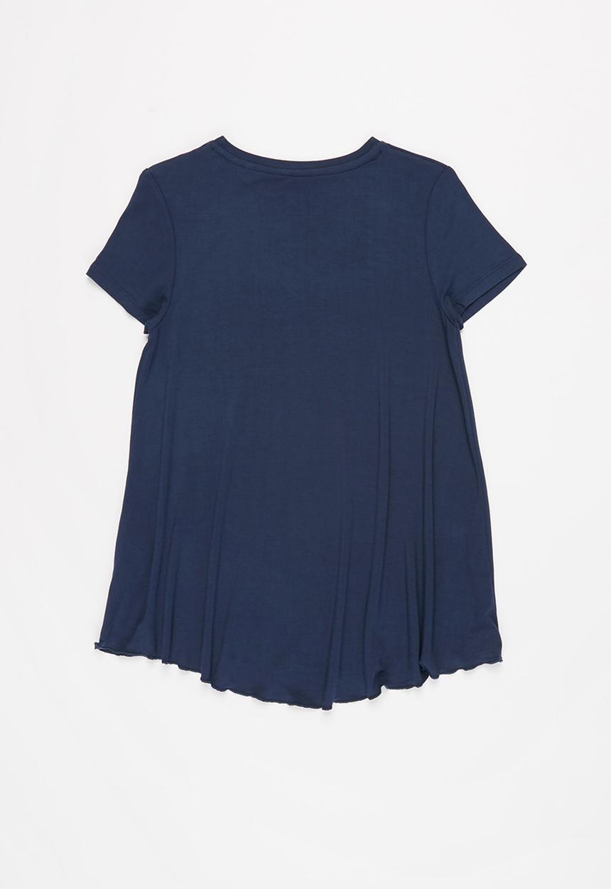 GUESS - Girls hi lo v tee - blue