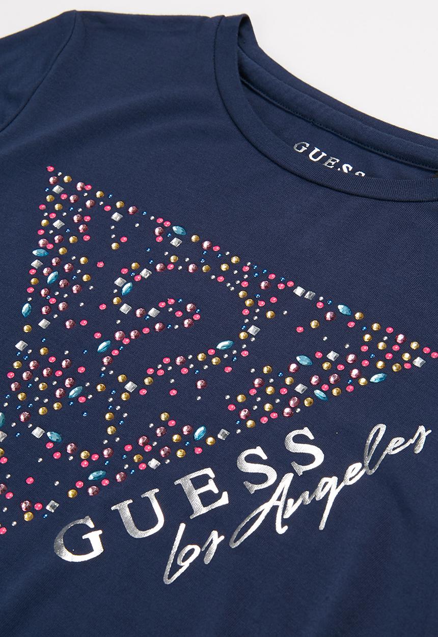 GUESS - Girls hi lo v tee - blue