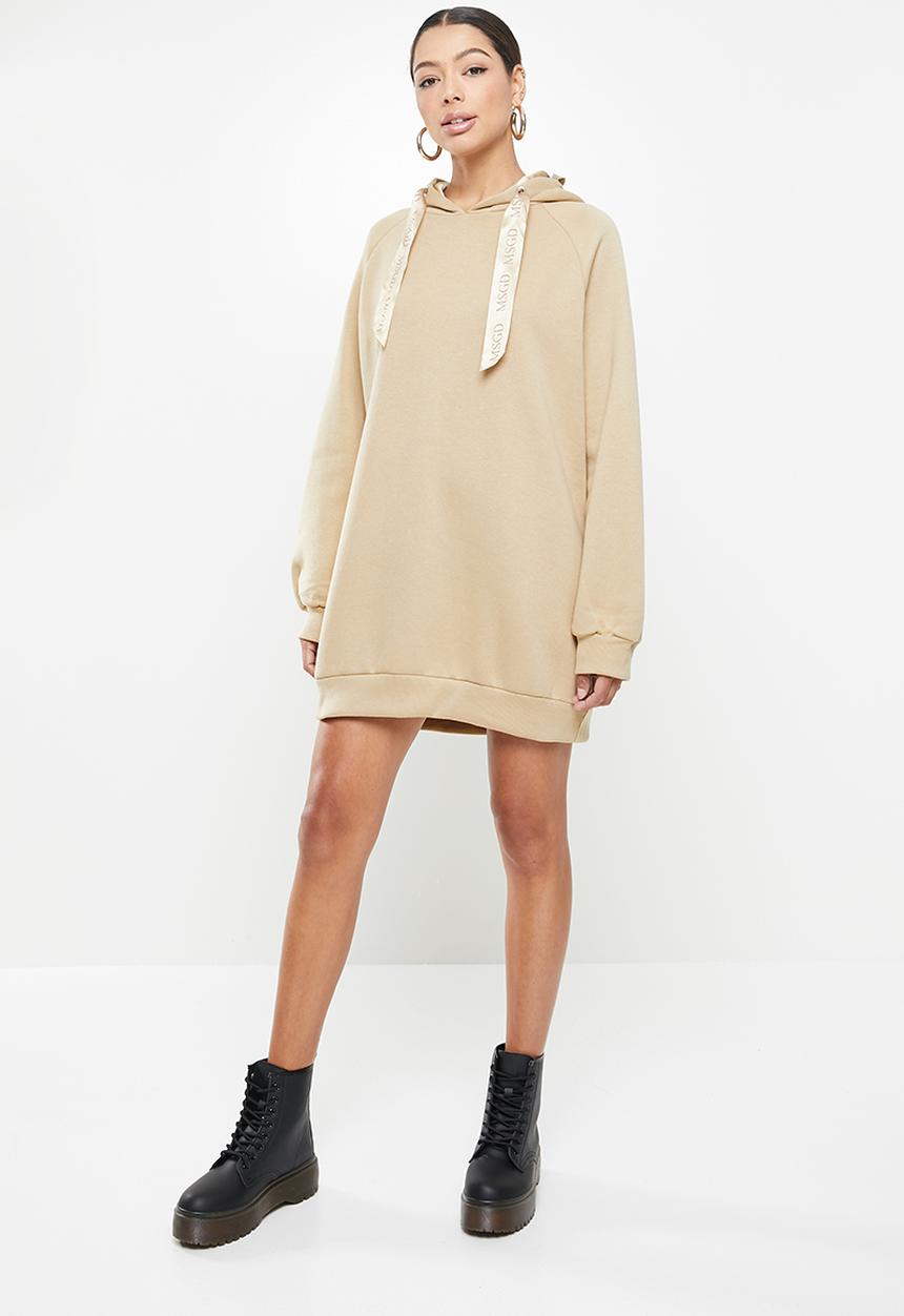 Missguided - Missguided loungewear oversized hoodie dress - neutral