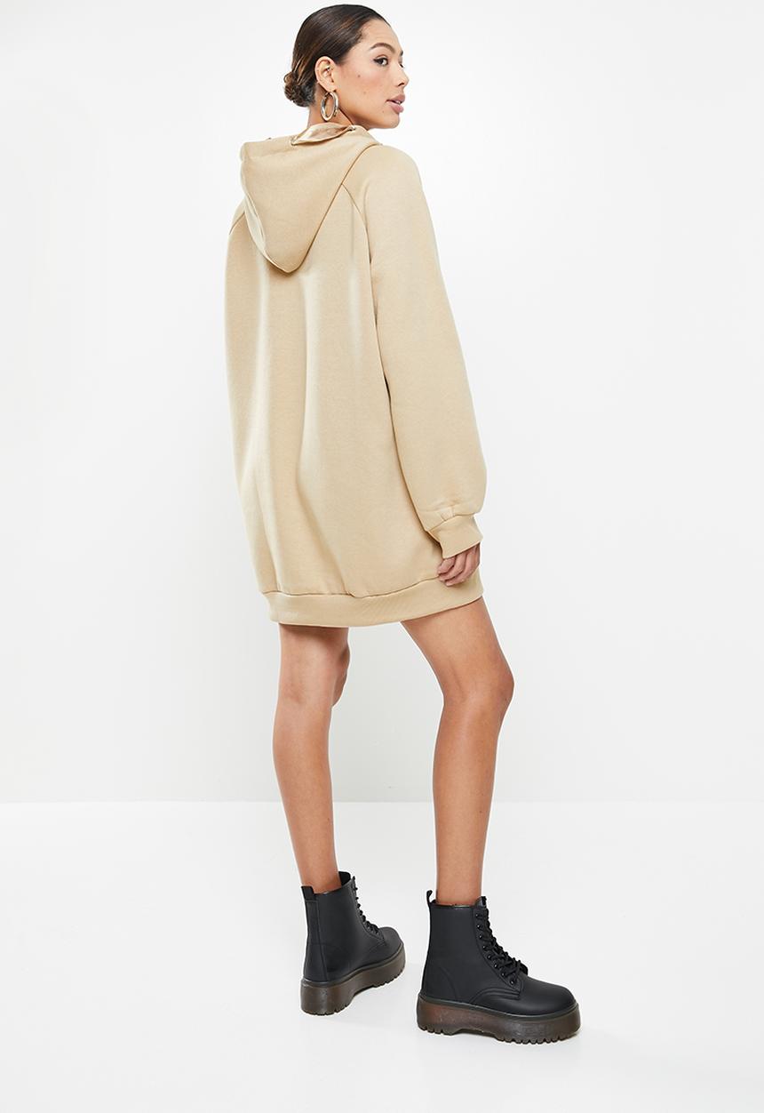 Missguided - Missguided loungewear oversized hoodie dress - neutral