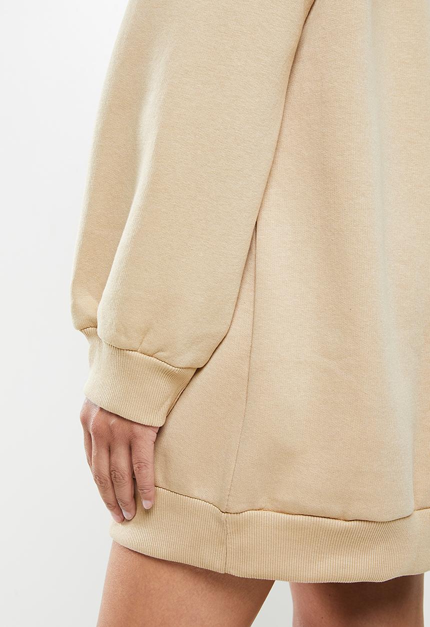 Missguided - Missguided loungewear oversized hoodie dress - neutral