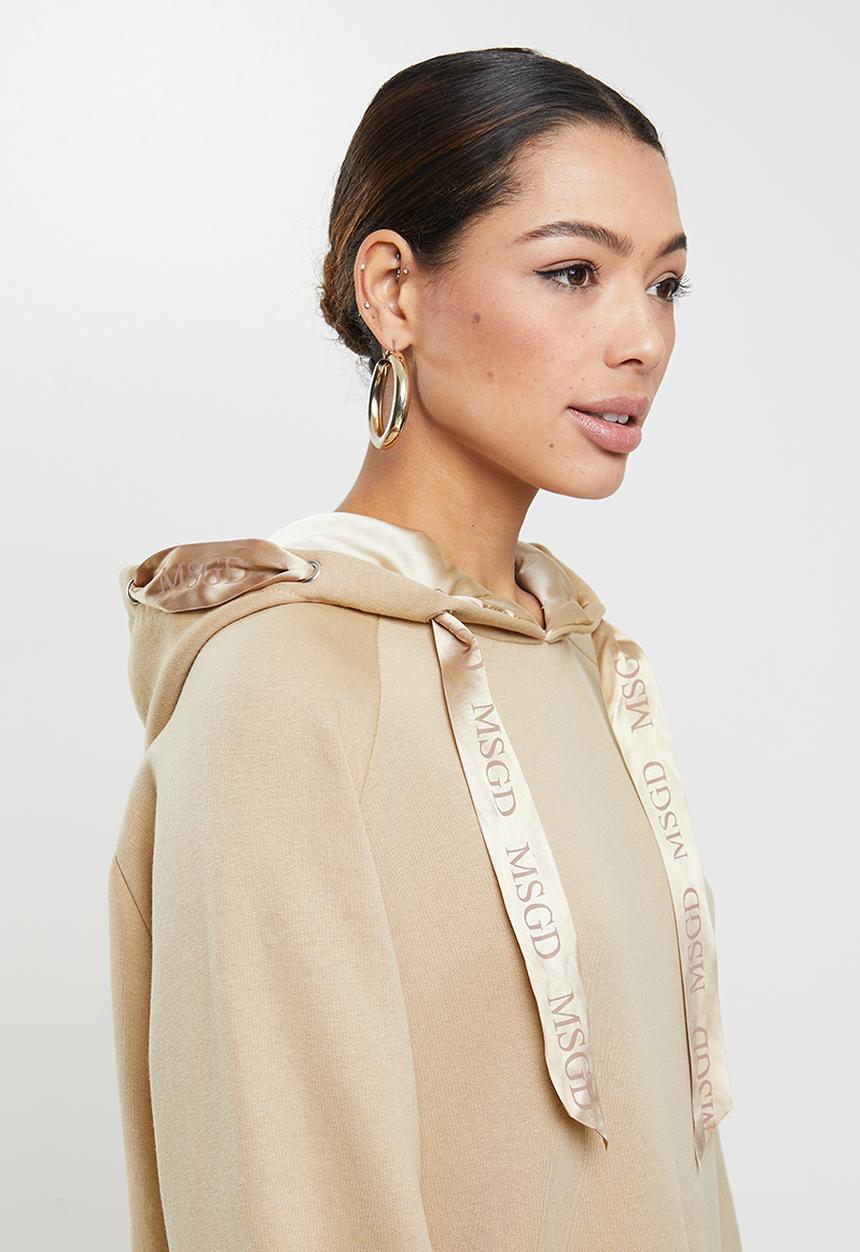 Missguided - Missguided loungewear oversized hoodie dress - neutral