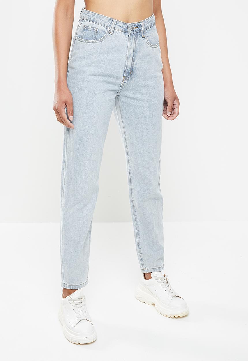 Missguided - Riot highwaisted denim mom jean - blue
