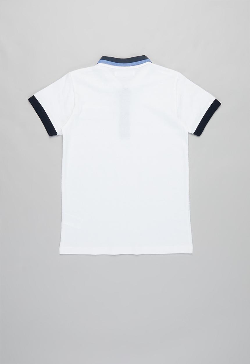 MINOTI - Pique polo top - white