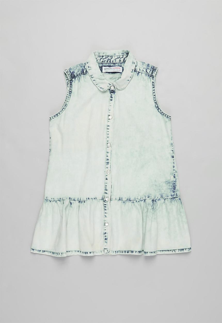 MINOTI - Denim shirt & aop legging set - multi 