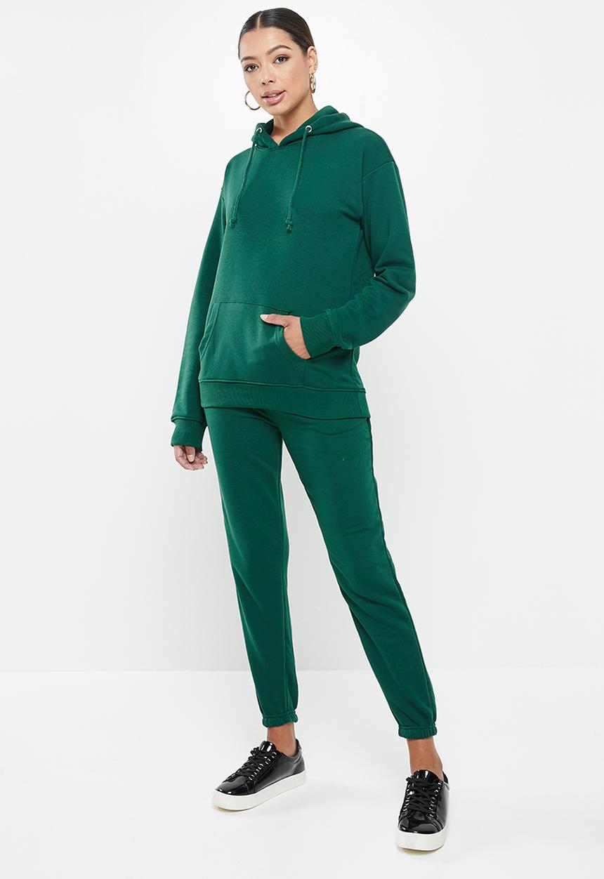 Missguided - Hoodie & jogger co ord set - green