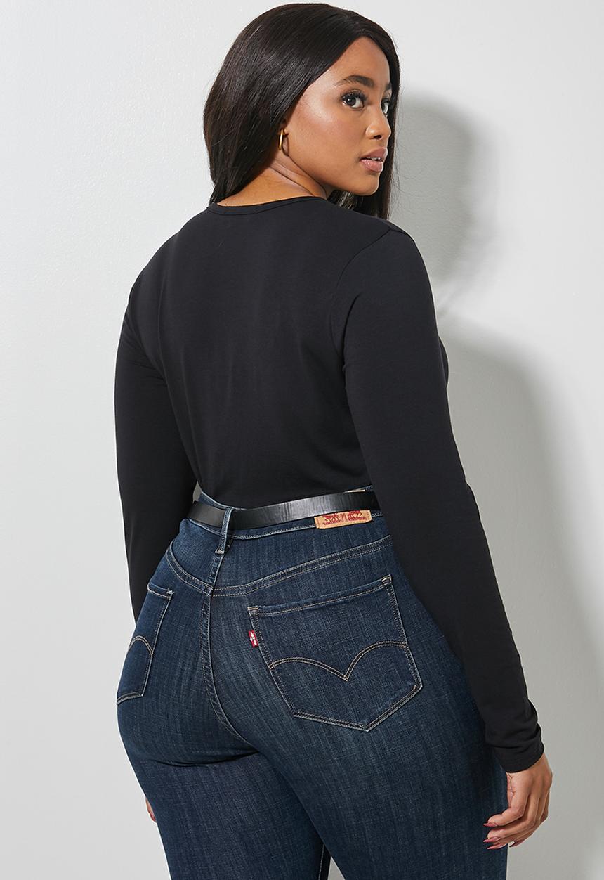 Superbalist - 2 Pack crew neck bodysuit - black & white