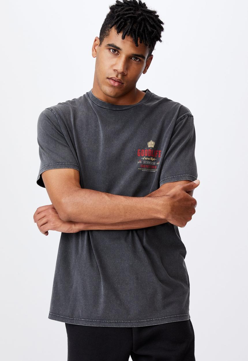 Factorie - Regular graphic T-shirt - slate