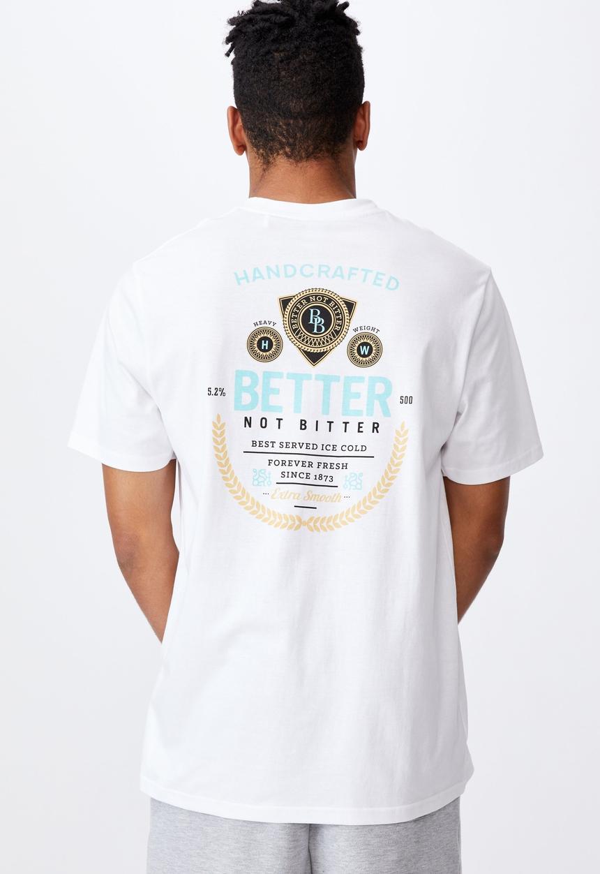 Factorie - Regular graphic T-shirt - white