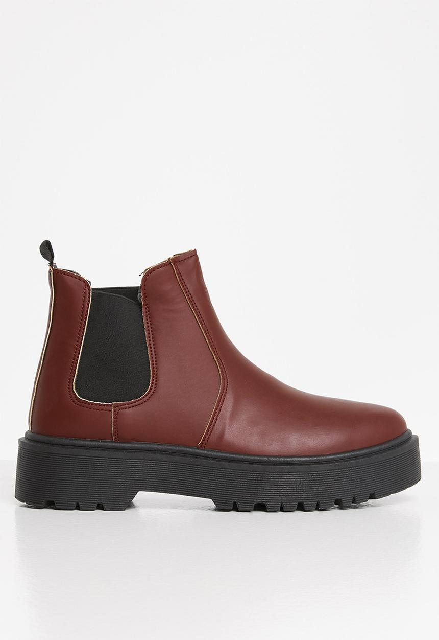 Superbalist - Leah chelsea boot - burgundy 