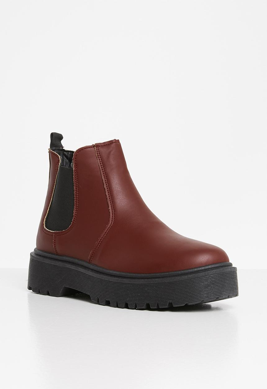 Superbalist - Leah chelsea boot - burgundy 