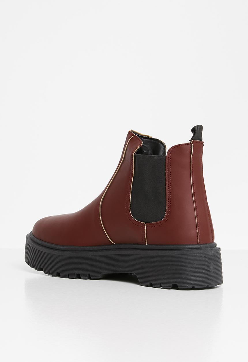 Superbalist - Leah chelsea boot - burgundy 