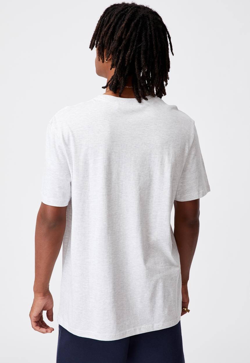 Factorie - Regular graphic t shirt - silver marle