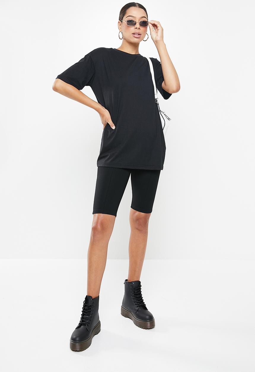 Missguided - Drop shoulder T-shirt - black