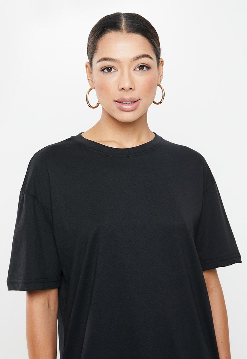 Missguided - Drop shoulder T-shirt - black
