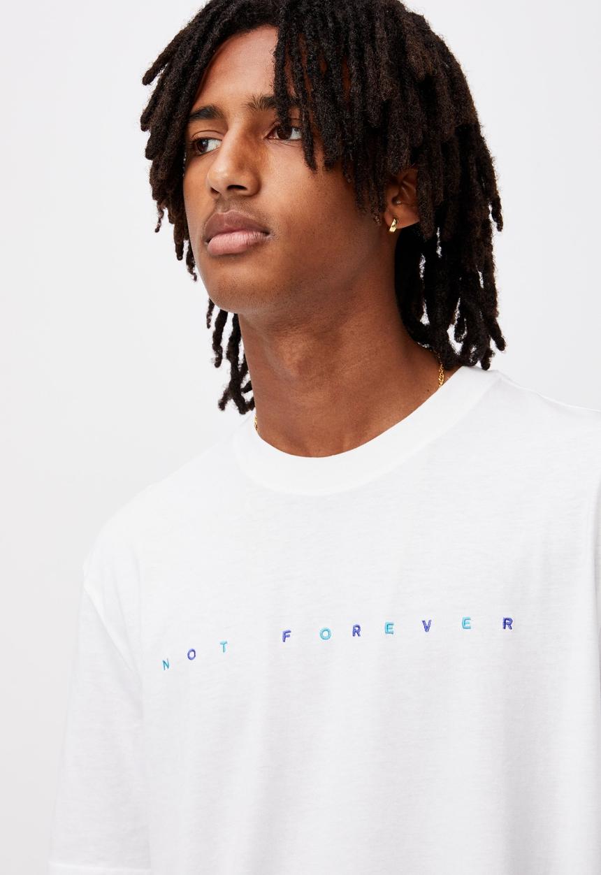 Factorie - Regular graphic T-shirt - white