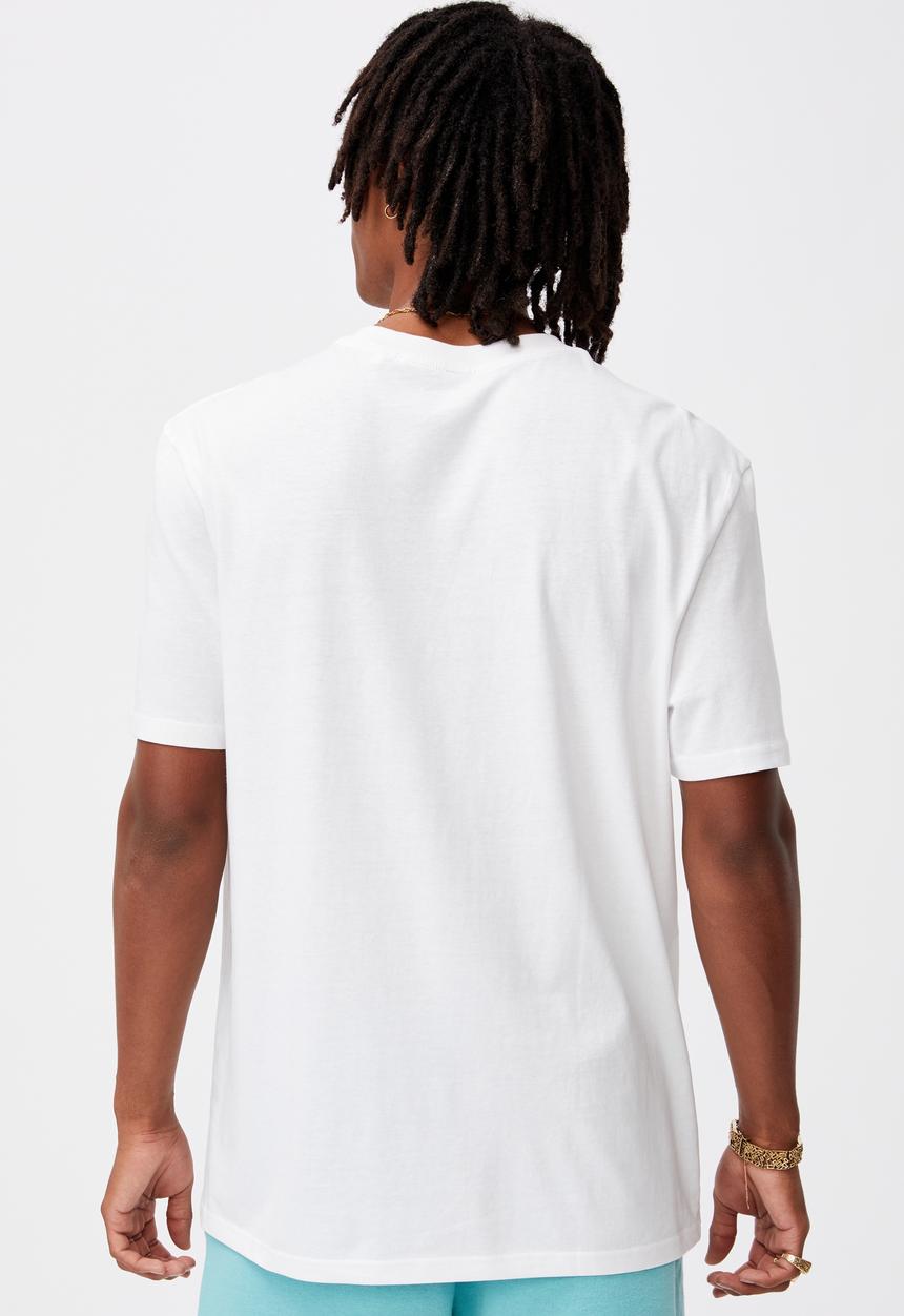 Factorie - Regular graphic T-shirt - white