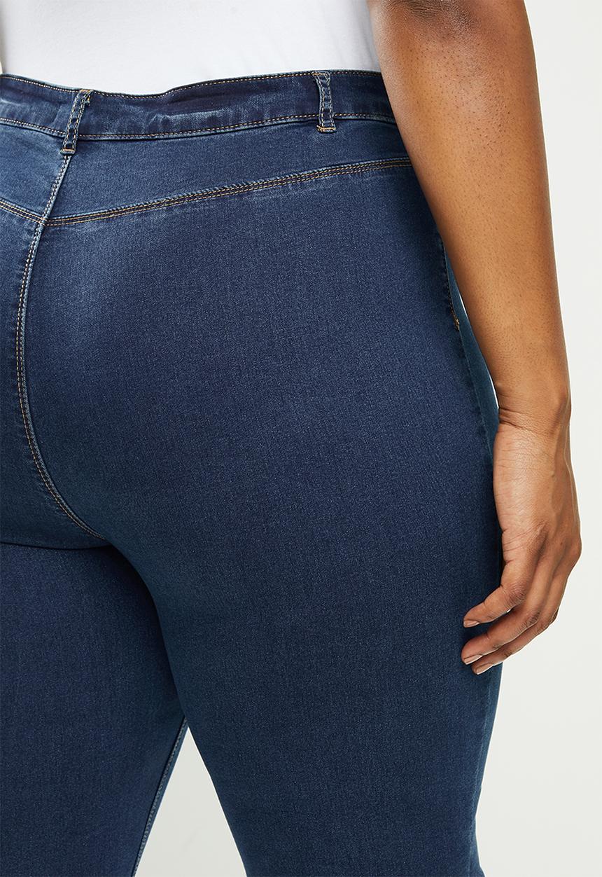 Missguided - Plus lawless high waisted super soft - deep blue