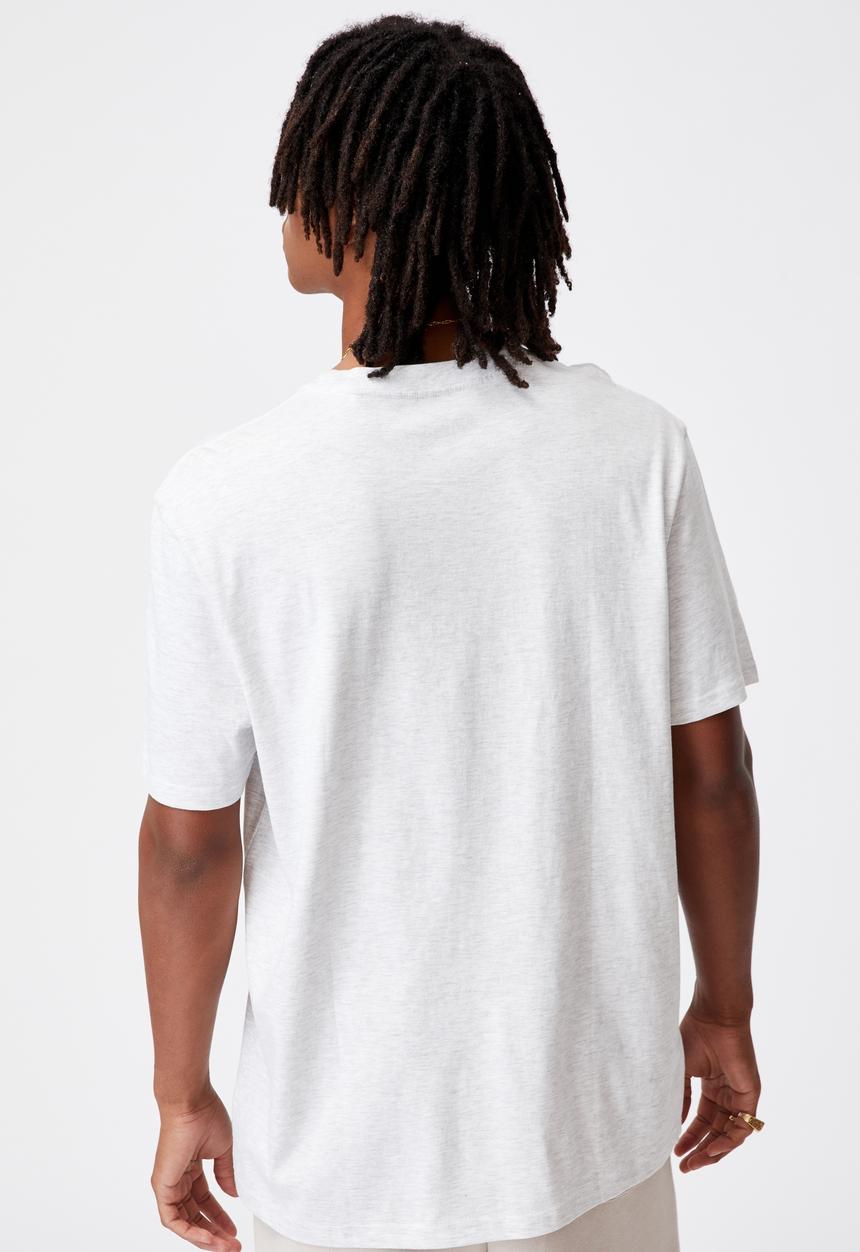 Factorie - Regular graphic t shirt - silver marle