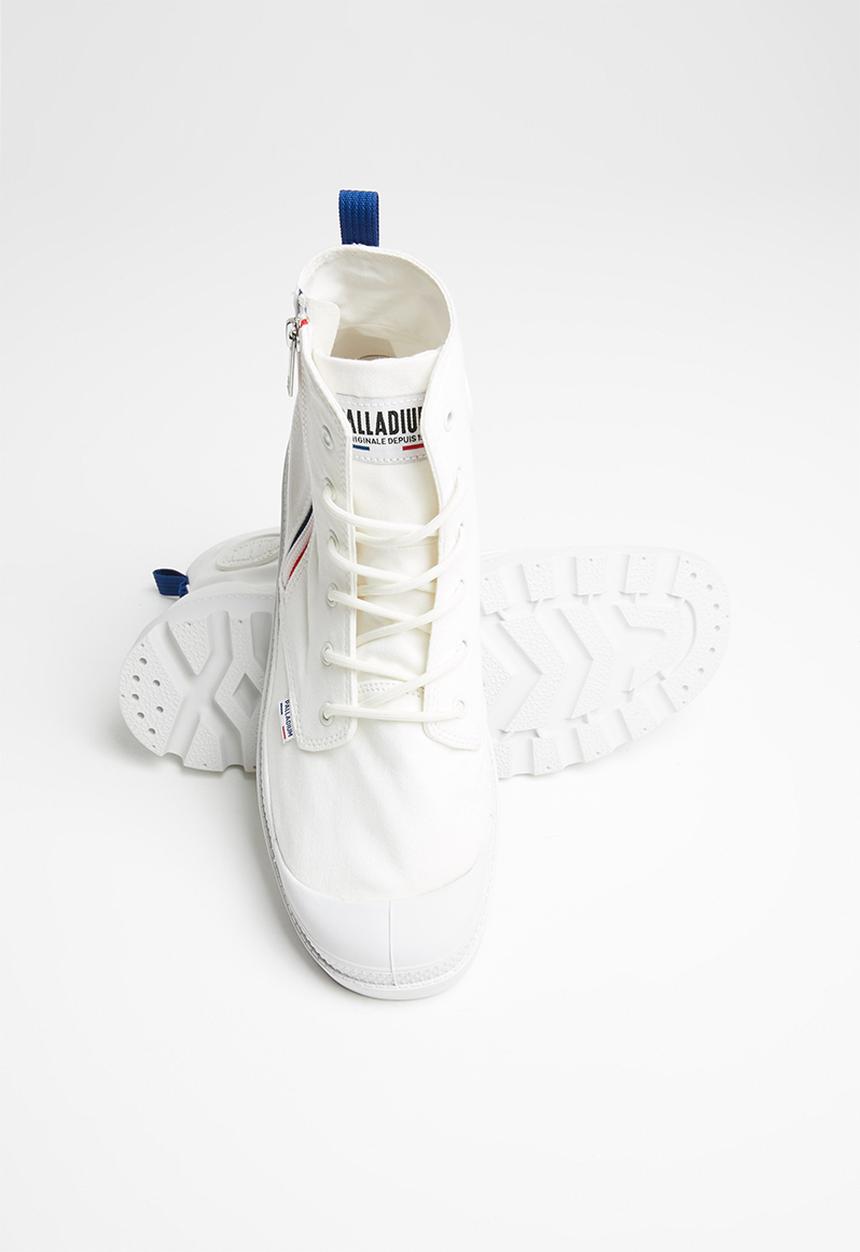 Palladium - Pampa french outzip - star white