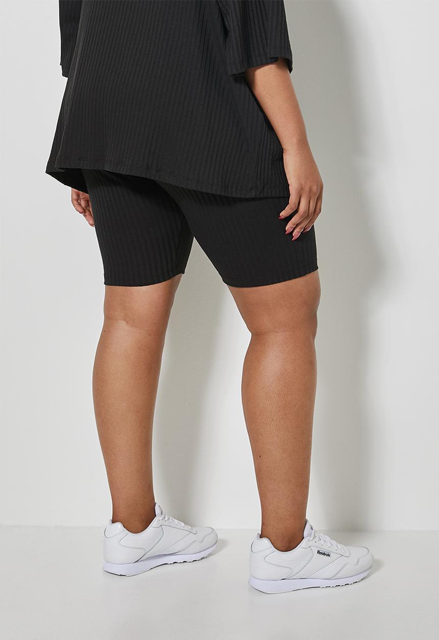 Superbalist - Ribbed cycle shorts - black