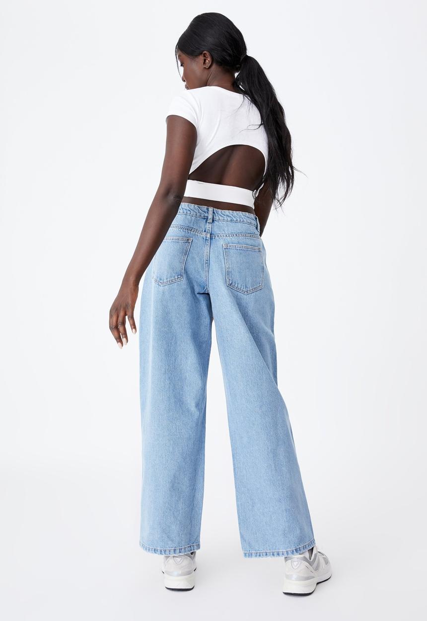 Factorie - Low rise baggy jean - blue