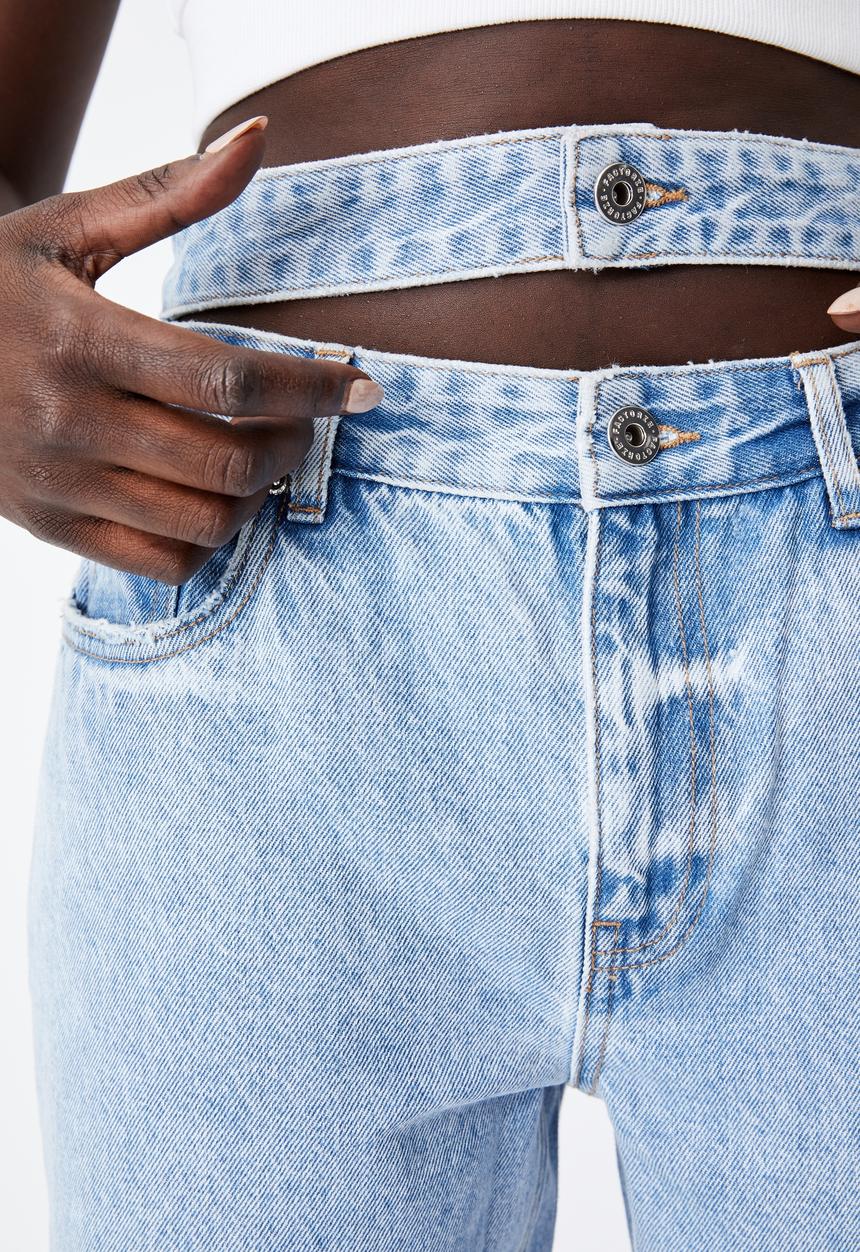 Factorie - Double waistband jean - sunday blue