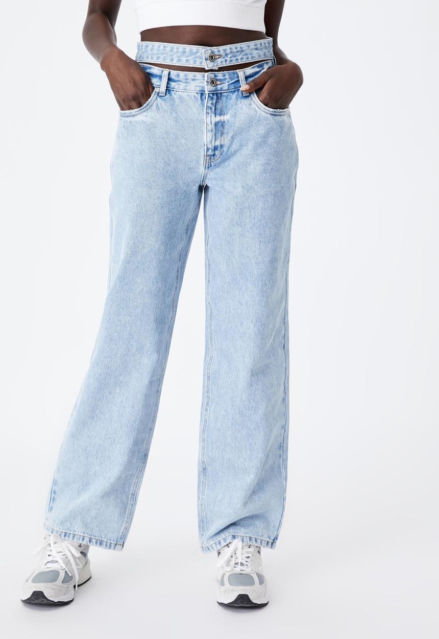 Factorie - Double waistband jean - sunday blue