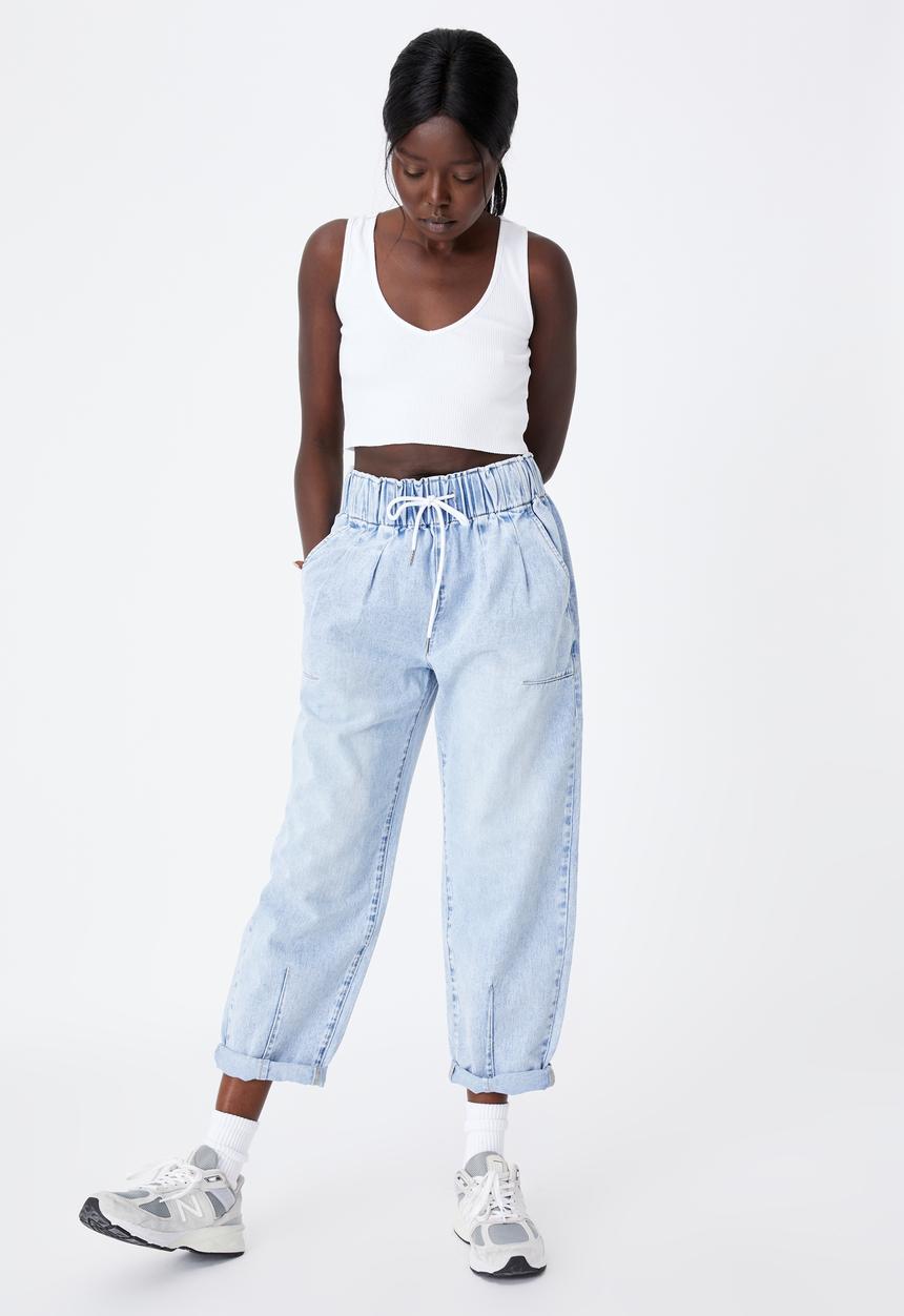Factorie - Denim balloon jogger - whitehaven blue