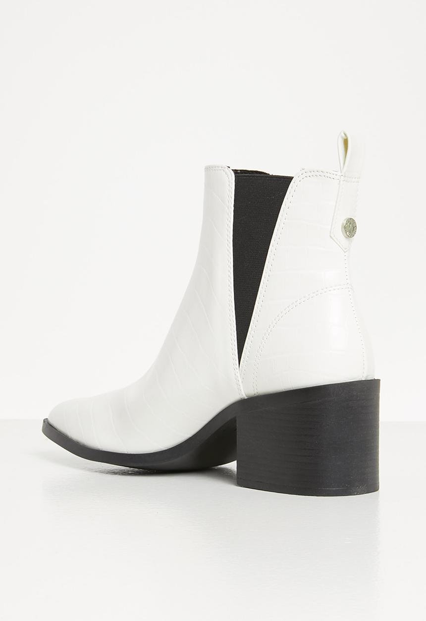 Steve Madden - Audience ankle boot - white