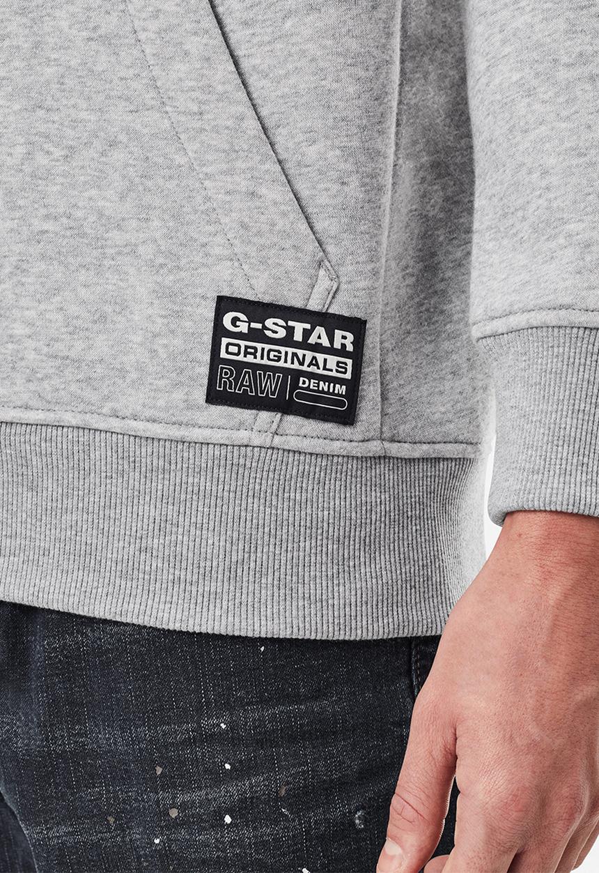 G-STAR - Multi graphic pkt r long sleeve sweat - grey htr