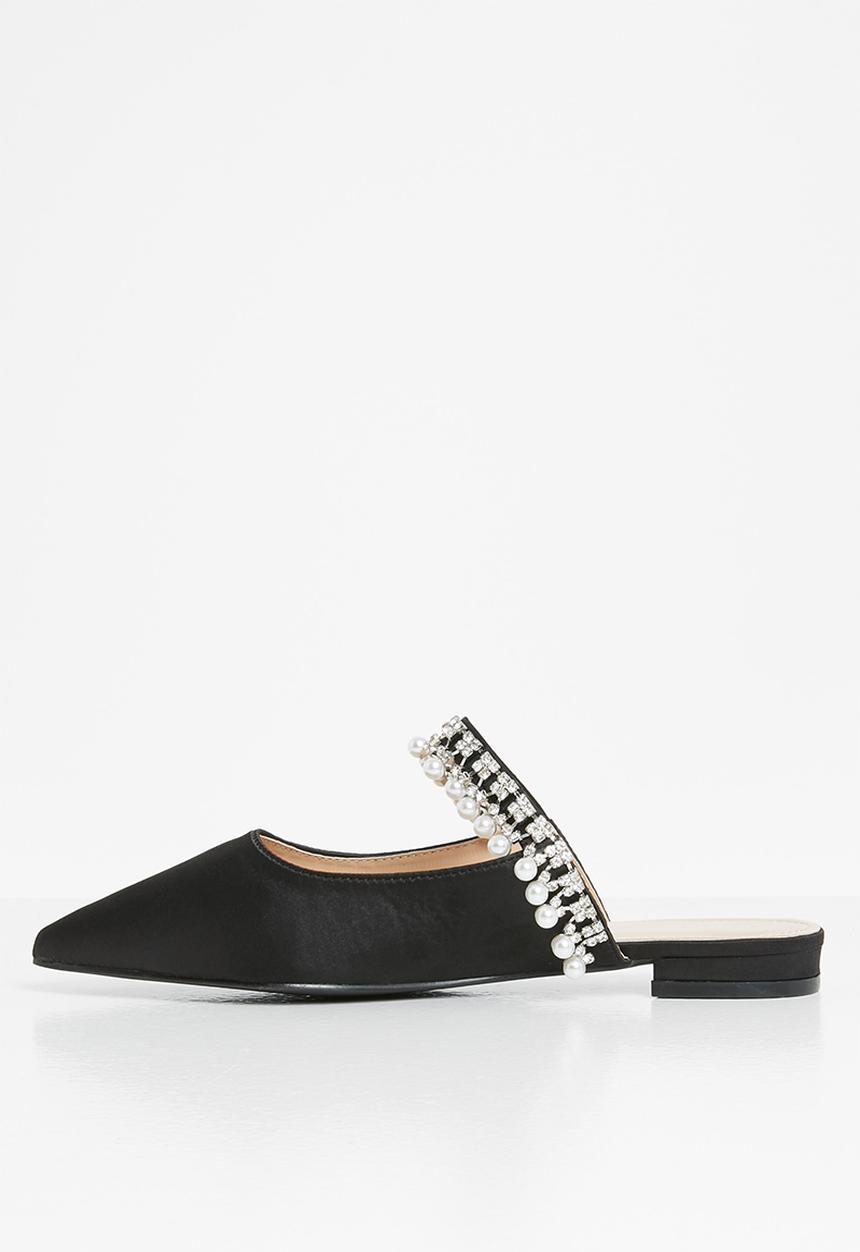SISSY BOY - Pearl around mule - black