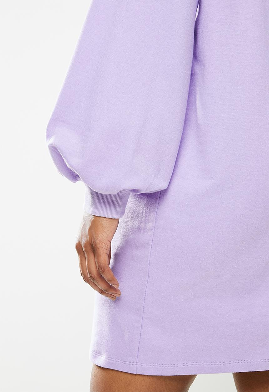 Blake - Fleece oversized sweater dress - lilac