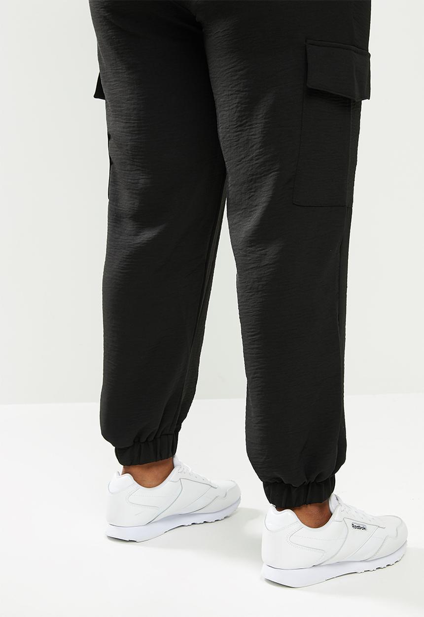 Blake - Cargo paperbag pant - black