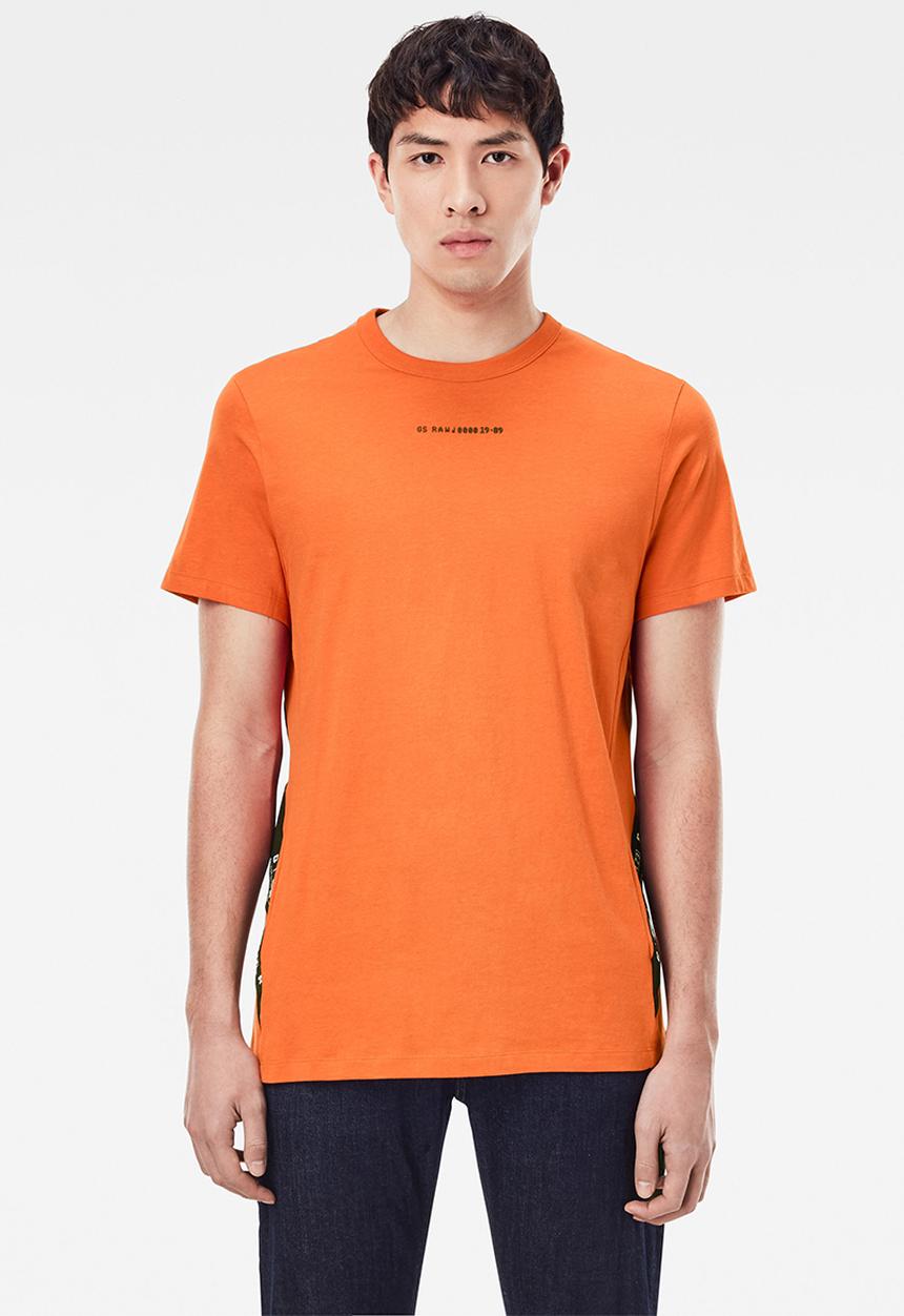 G-STAR - Sport a tape r short sleeve tee - acid orange