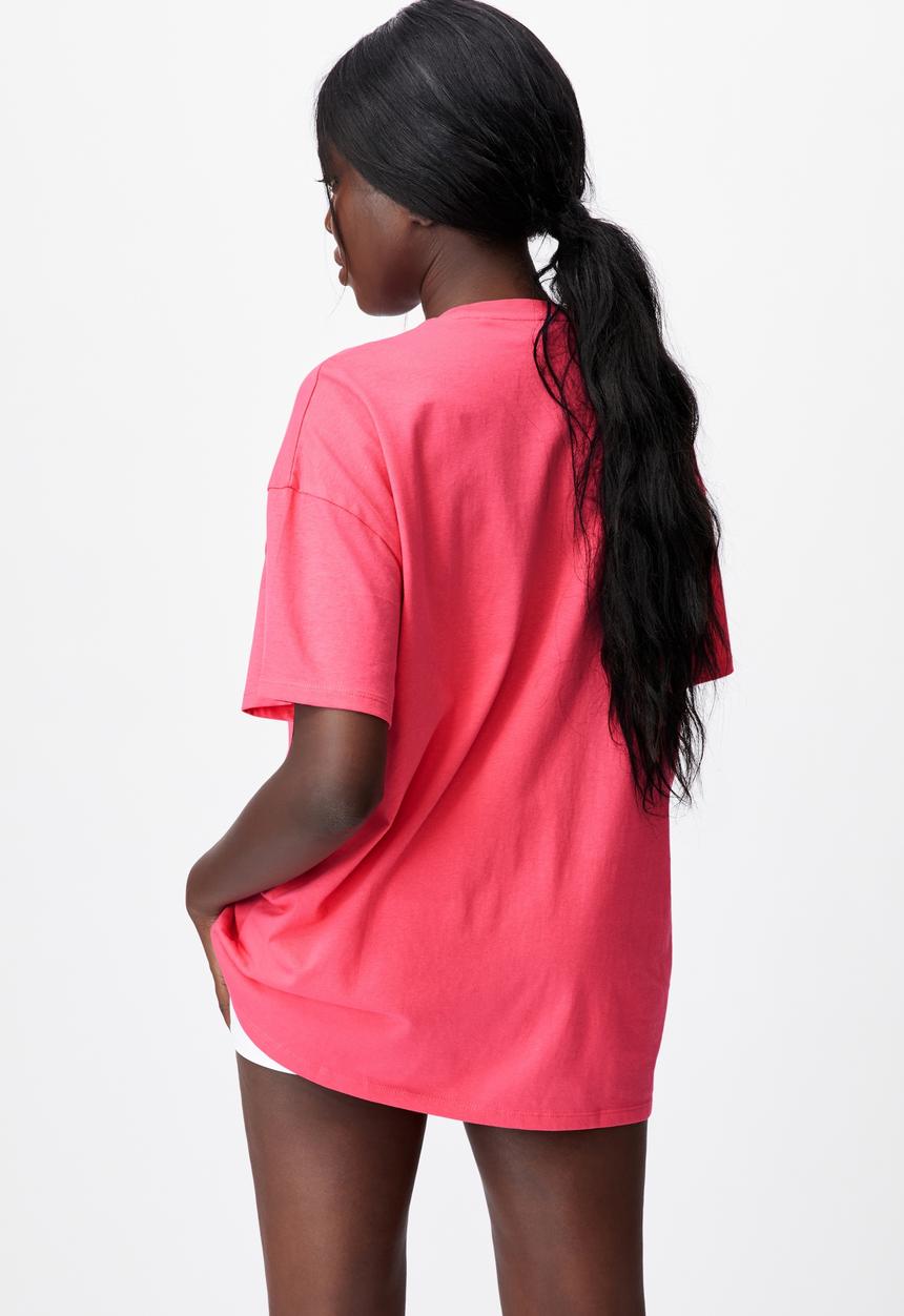 Factorie - Super relaxed graphic tee - honeysuckle