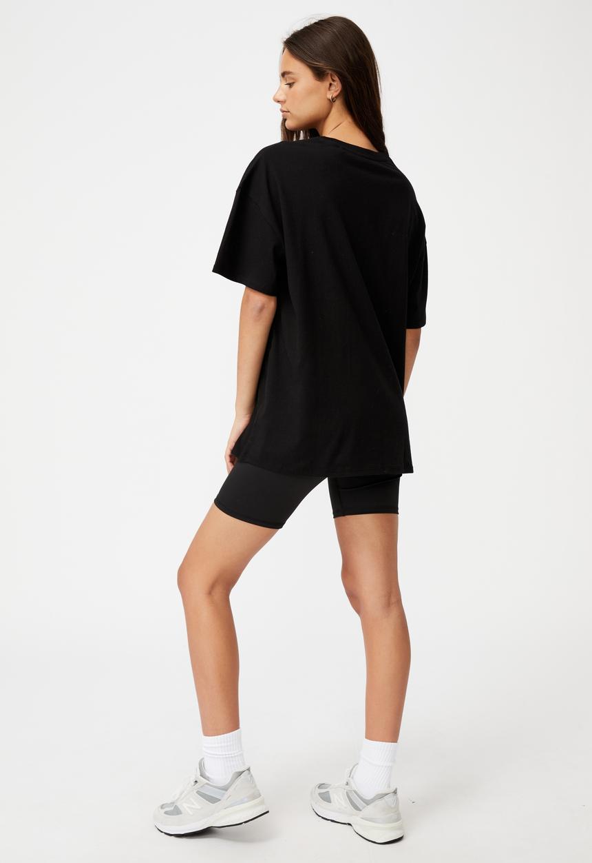Factorie - Super relaxed graphic tee - black