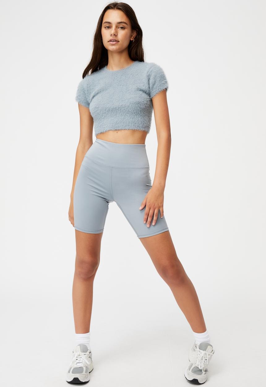 Factorie - Fluffy knit baby tee - grey