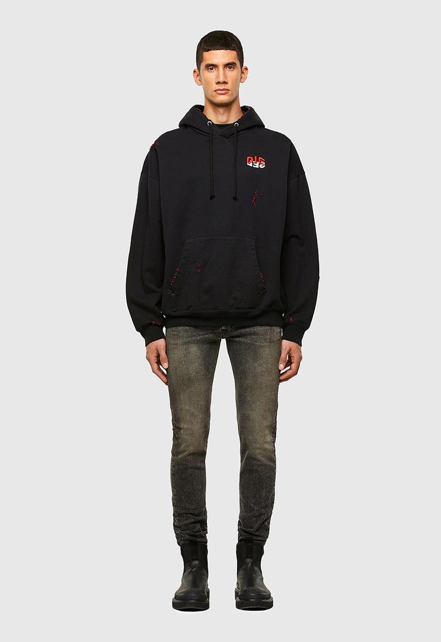Diesel  - Sleenker-x l.32 trousers - dark grey 